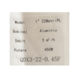 Pompa Submersibilă QDX3‑22‑0.45 F, 450 W, Bobinaj Aluminiu, Debit 3 m³/h cu Plutitor Tengtian - imagine 2